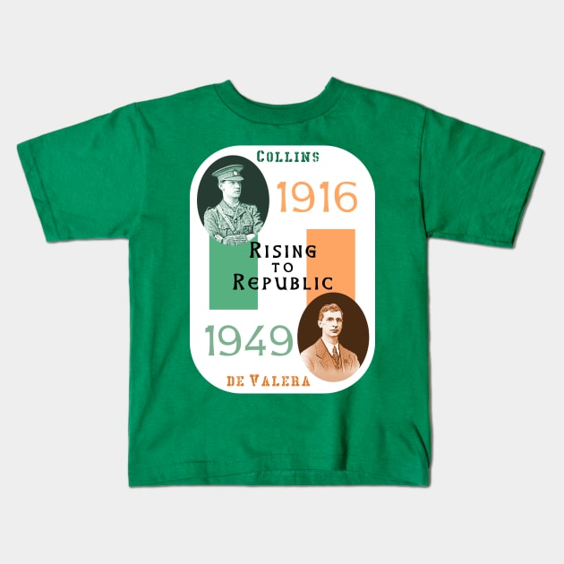 Rising to Republic: for a United Ireland (flag) Kids T-Shirt by Spine Film